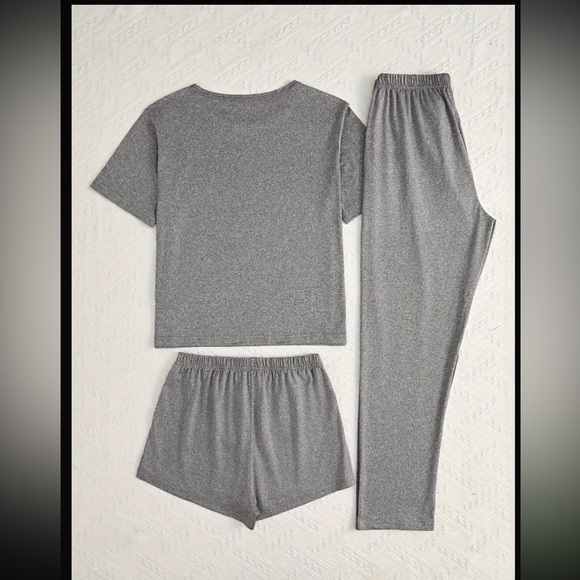 3 piece Weekend Gray Loungewear Set - Picture 6 of 6